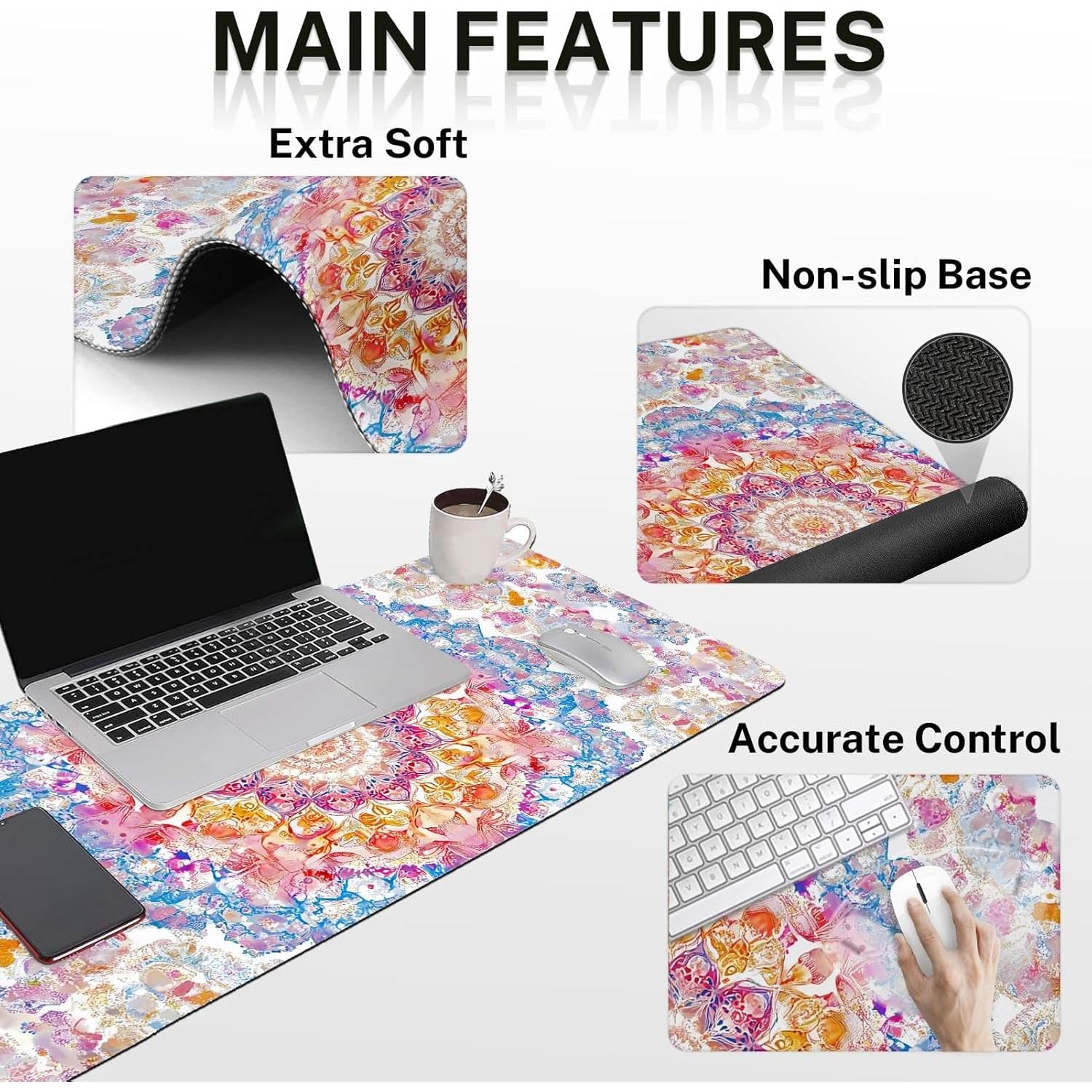 Conjunto Alfombrilla de Escritorio Ergonómica Arttown 4 en 1