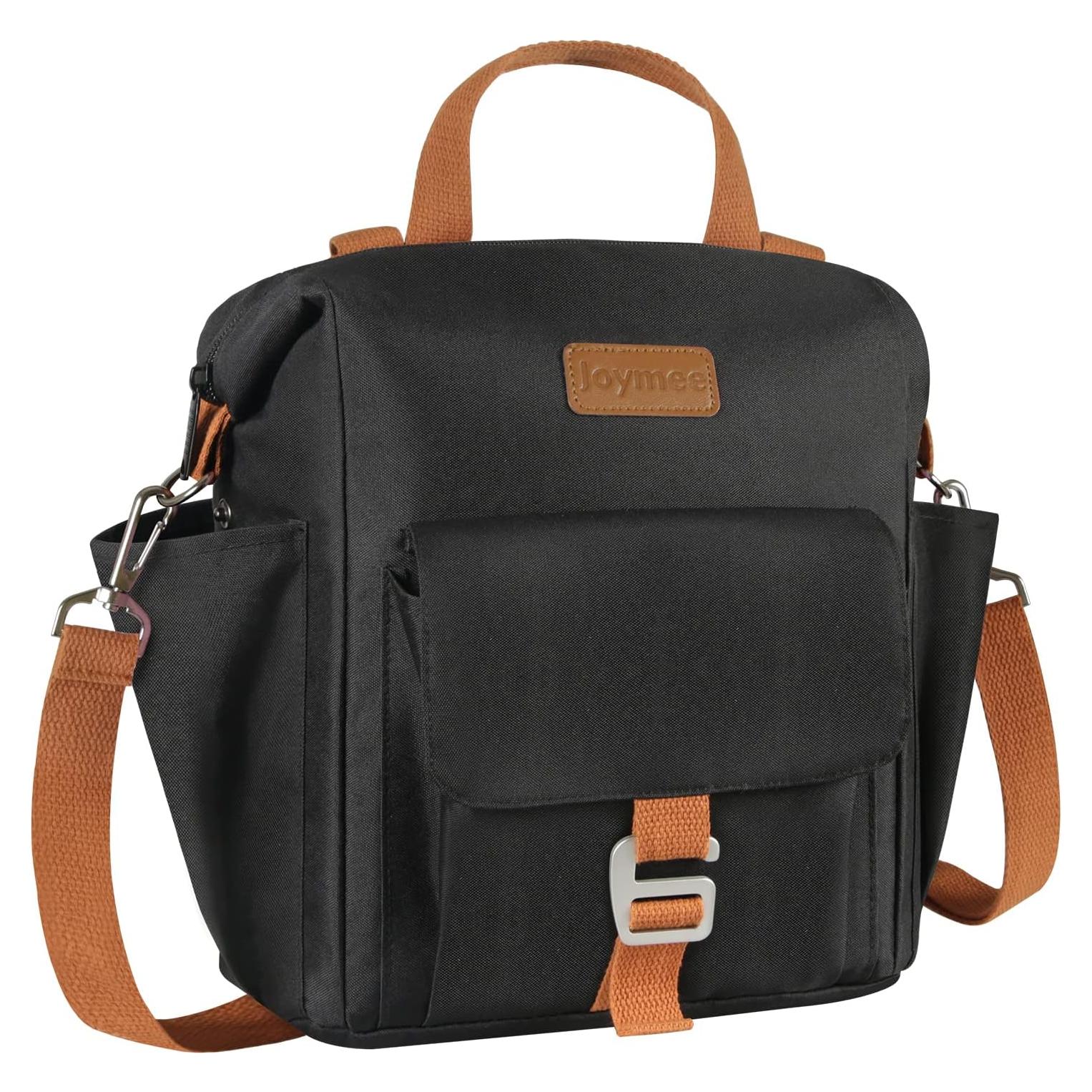 Bolsa de Almuerzo Aislada Joymee 25x16x31cm Negra Reutilizable