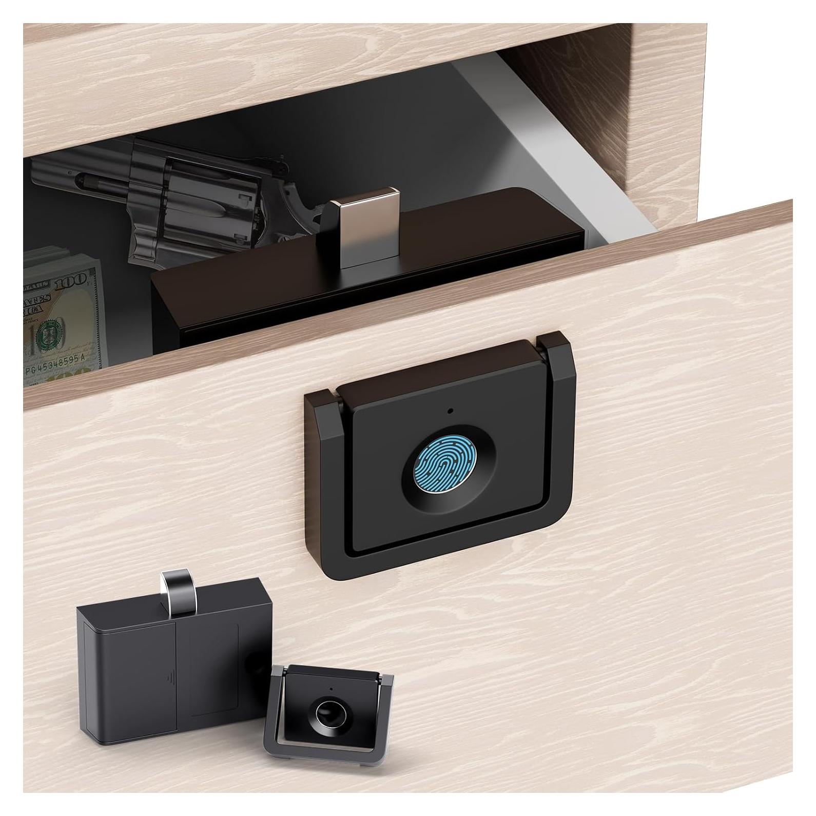 Cerradura Biométrica de Gabinete LLtronation F053, Negra