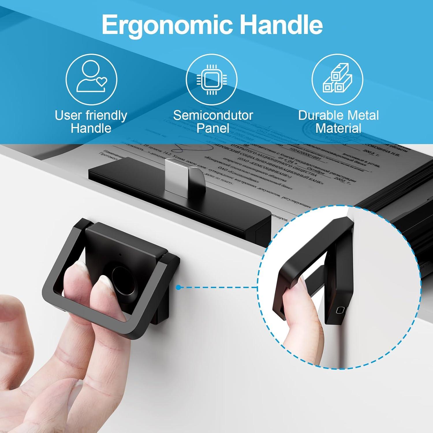 Cerradura Biométrica de Gabinete LLtronation F053, Negra
