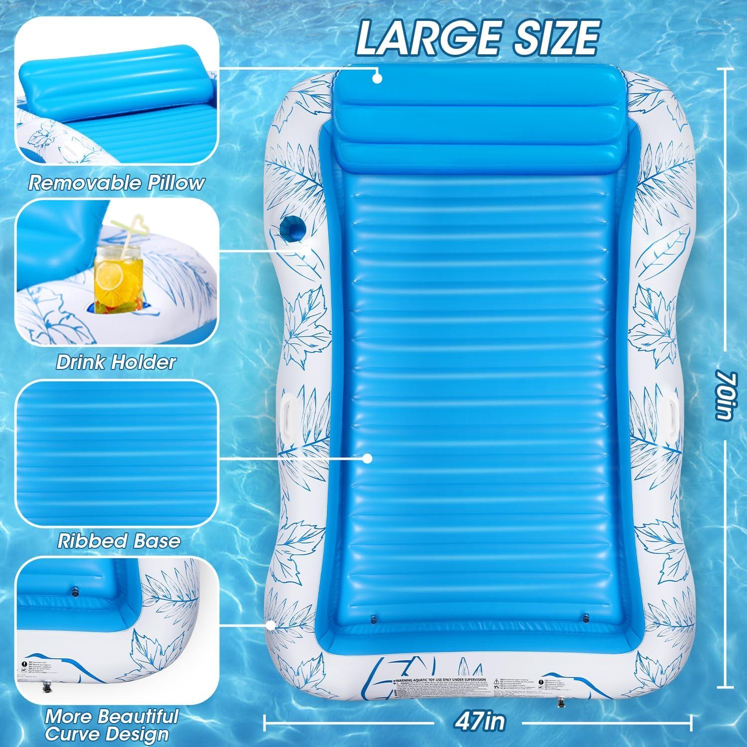 Flotador Inflable Grande BAIAI para Adultos - 178x119 cm