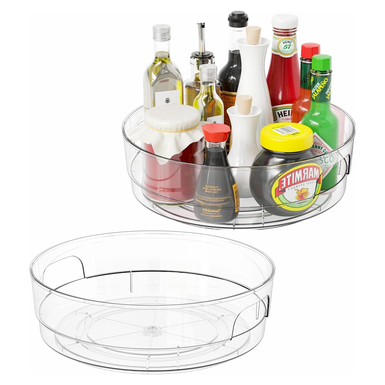 Organizador Lazy Susan Yieach 29.2 cm 2 Pack con Mangos