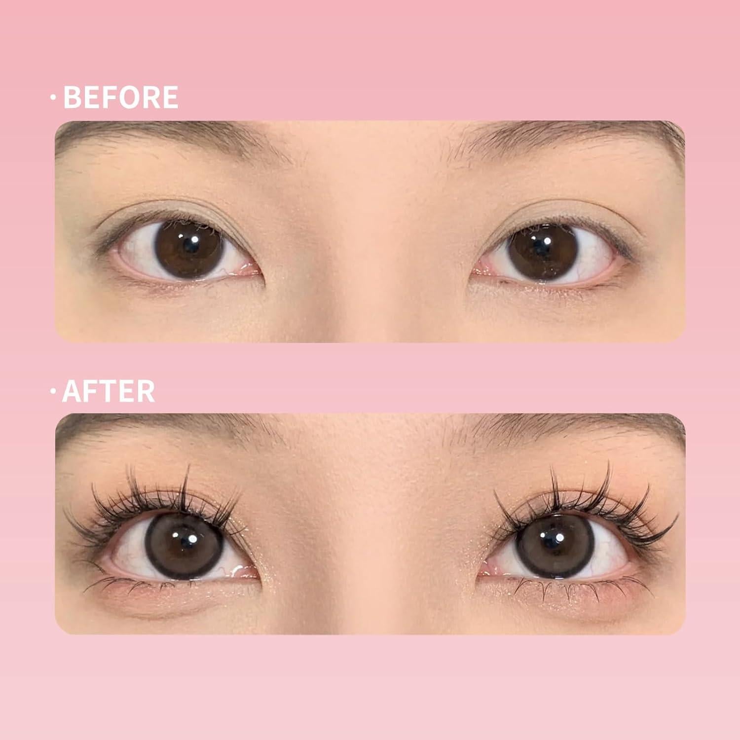 Pestañas Autoadhesivas Fayeerewo 10mm Racimo 100Pcs