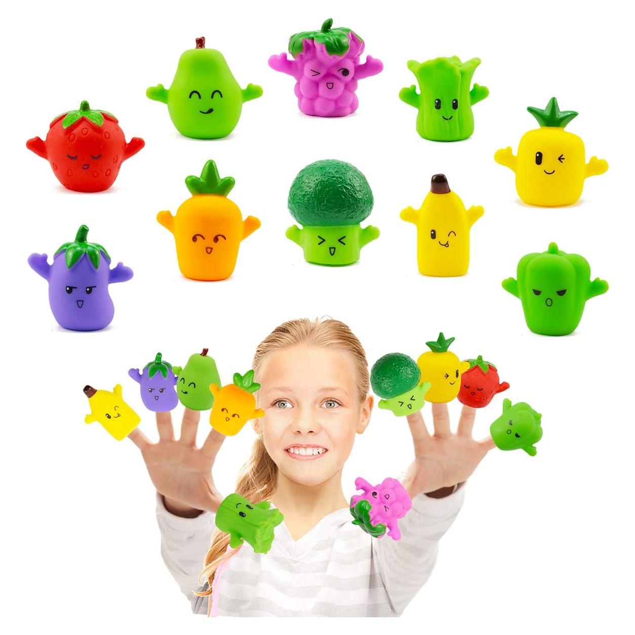 Muñecos de Dedo de Frutas MIMIDOU - 10 Piezas Educativos