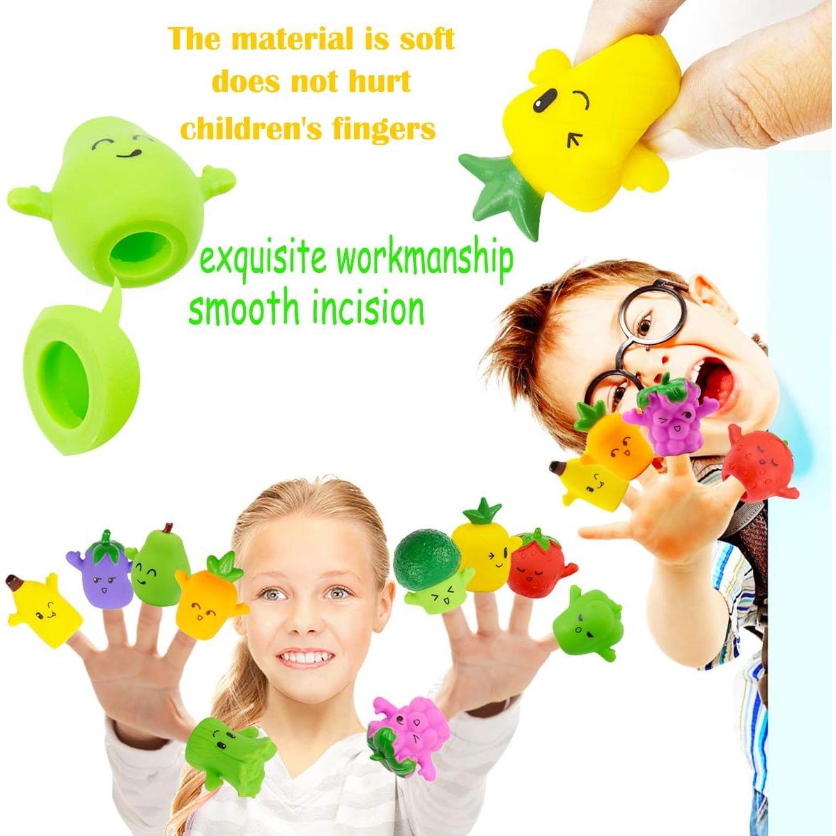 Muñecos de Dedo de Frutas MIMIDOU - 10 Piezas Educativos