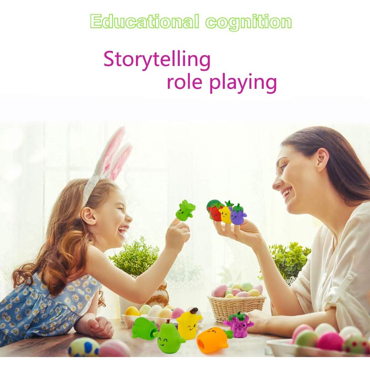 Muñecos de Dedo de Frutas MIMIDOU - 10 Piezas Educativos