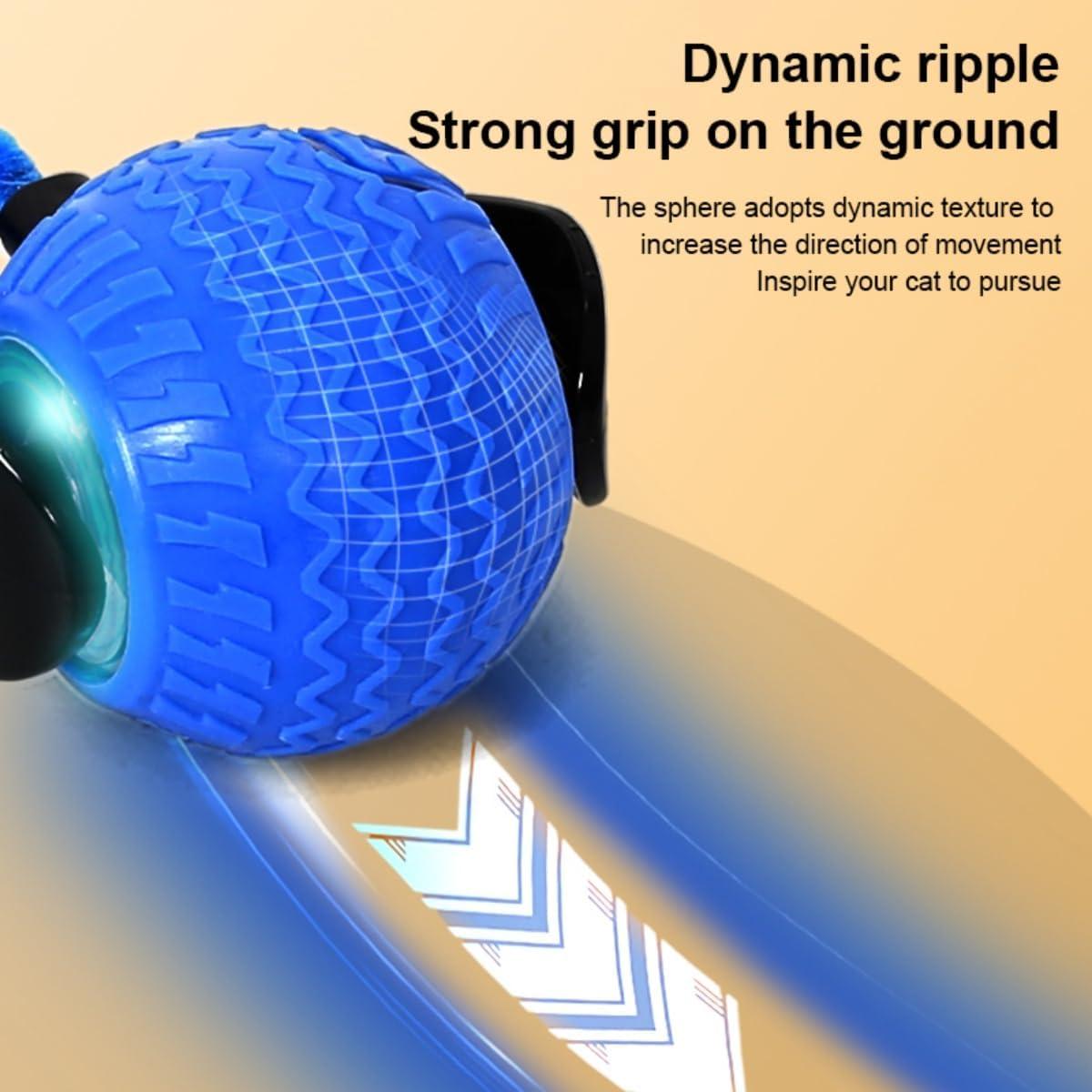 Bola Interactiva para Gatos UUBEI N01 Azul 7.37cm Juguete LED