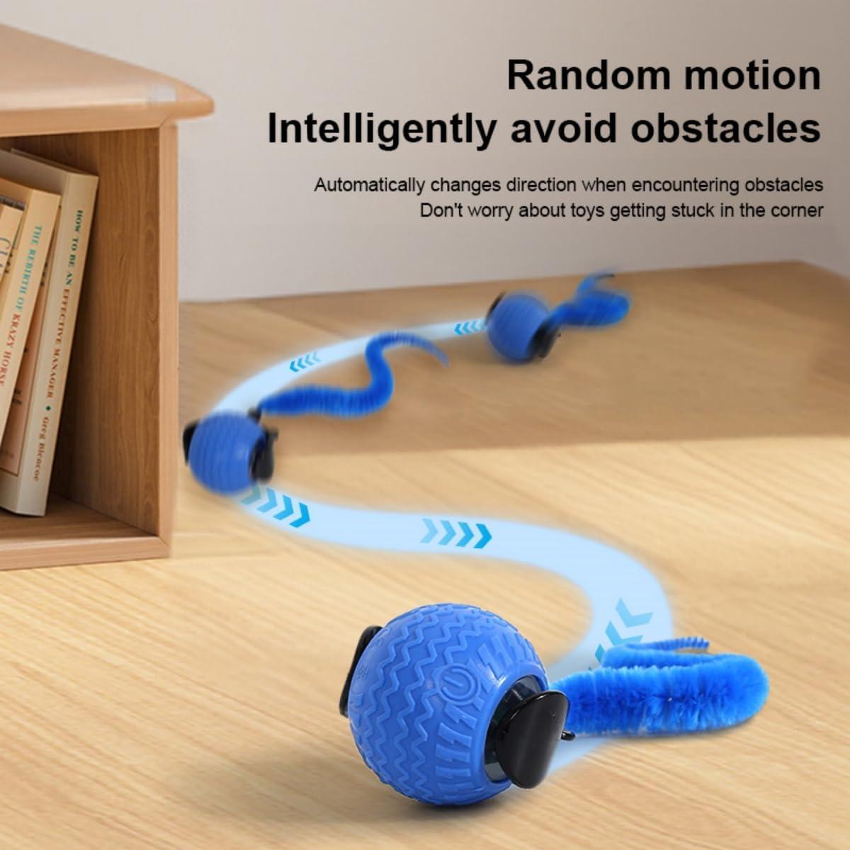 Bola Interactiva para Gatos UUBEI N01 Azul 7.37cm Juguete LED