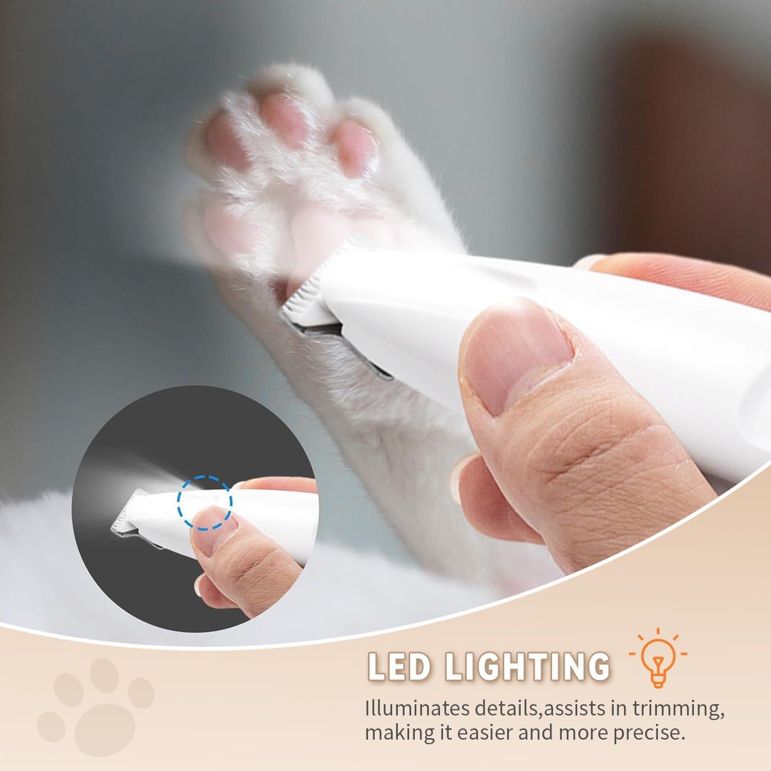 Recortador de Precisión para Mascotas MOONEON USB IP68