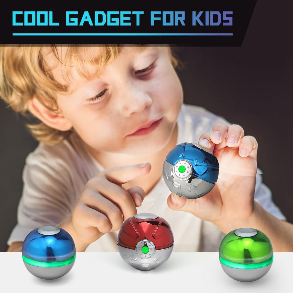 Spinner de Metal Luminosa LNCOJOLM 5 cm Antiestrés Azul