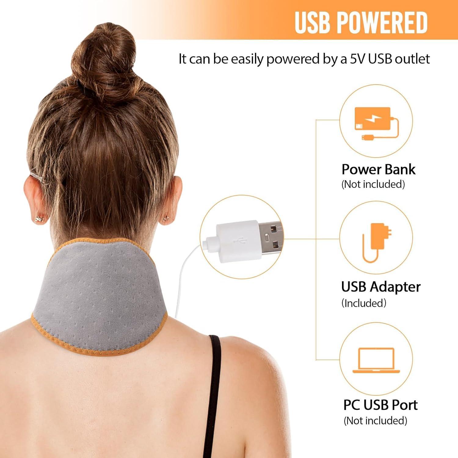 Almohadilla Térmica USB para Cuello Comfheat 10W Ajustable