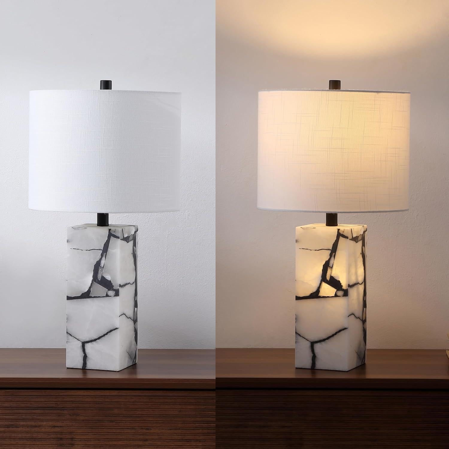 Lámpara de Mesa LED JONATHAN Y JYL8507A 61 cm Alabastro