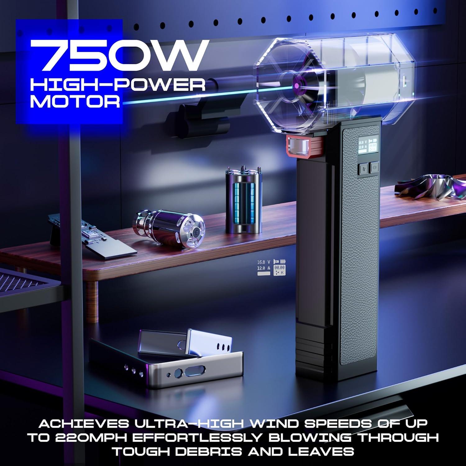 Secador Turbo Inalámbrico Turbozap TF64 750W 1.31kg