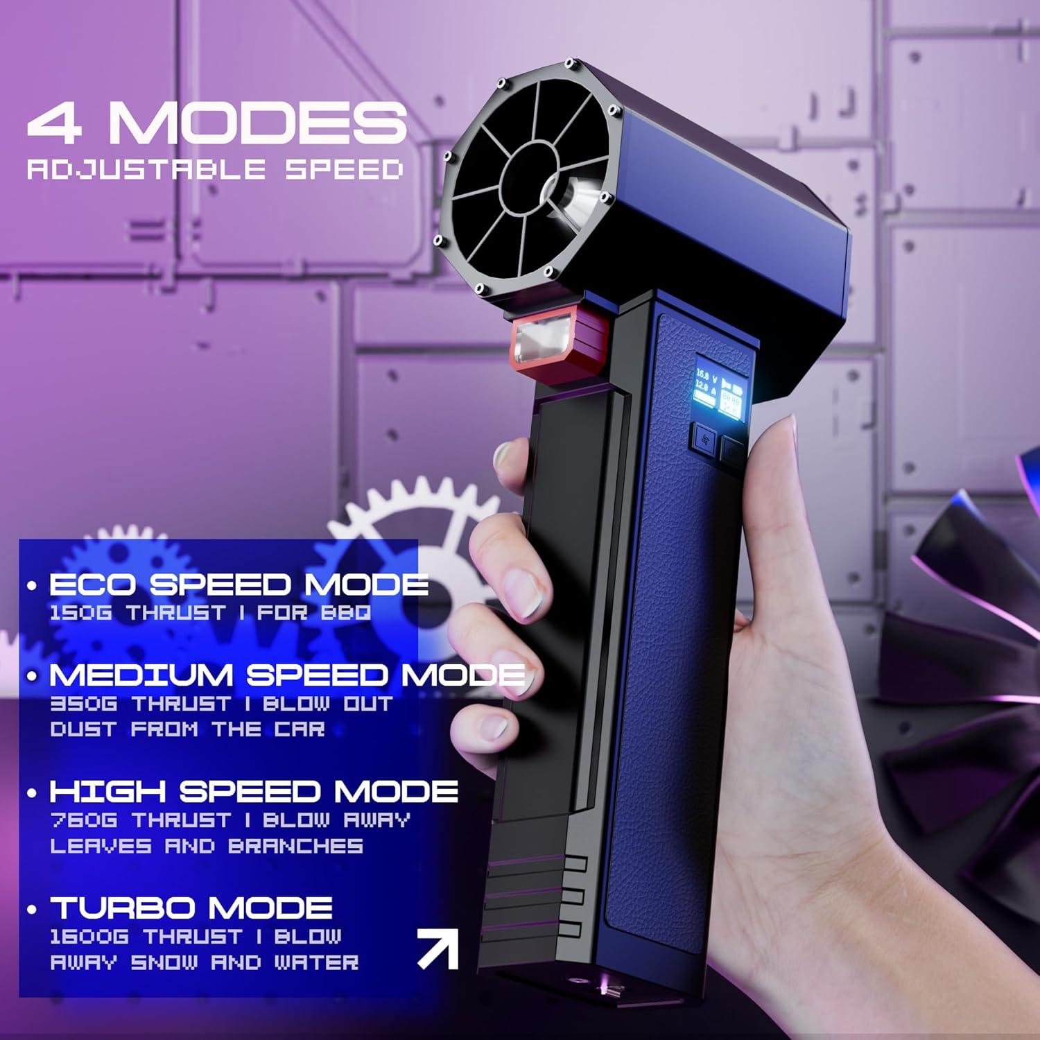 Secador Turbo Inalámbrico Turbozap TF64 750W 1.31kg