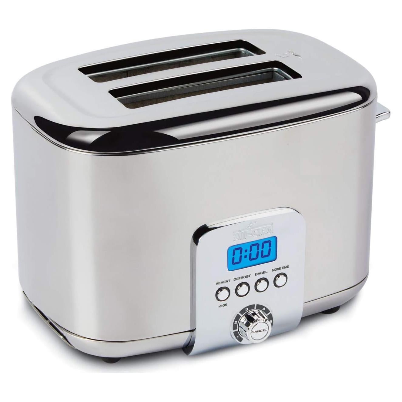 Tostadora All-Clad Acero Inoxidable 2 Rebanadas LED Plata