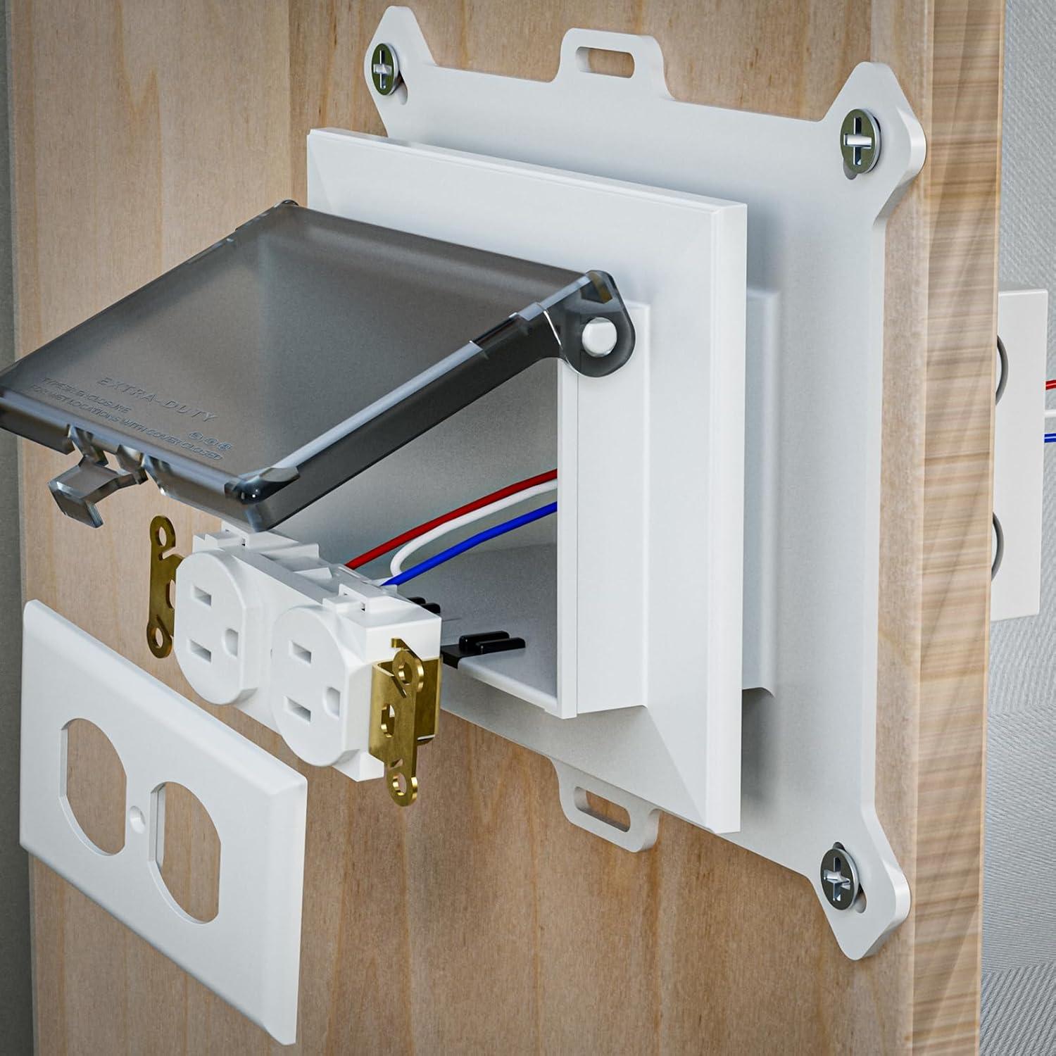 Caja de Salida Empotrada Dremica DBHS1C-1 1-Gang Horizontal