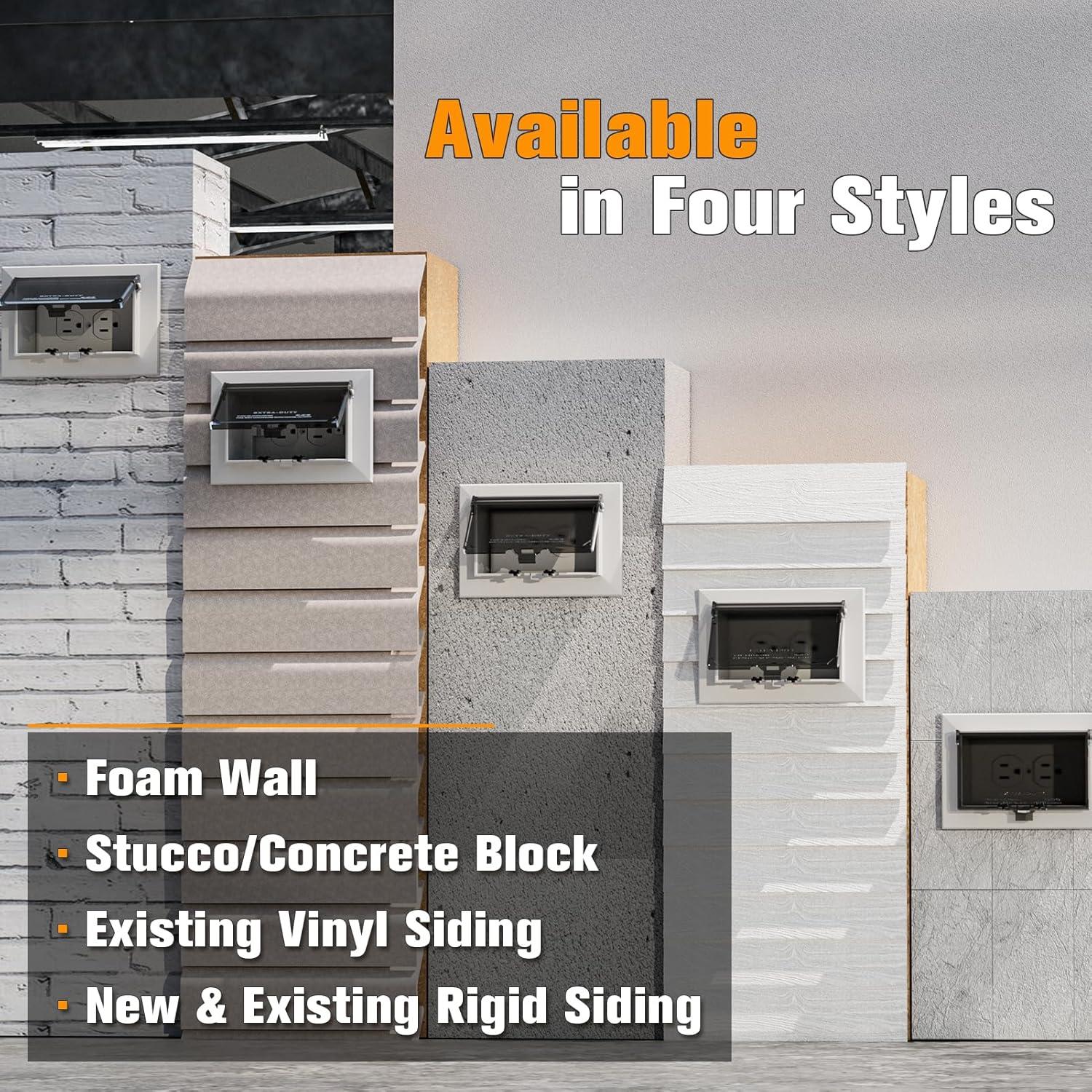 Caja de Salida Empotrada Dremica DBHS1C-1 1-Gang Horizontal