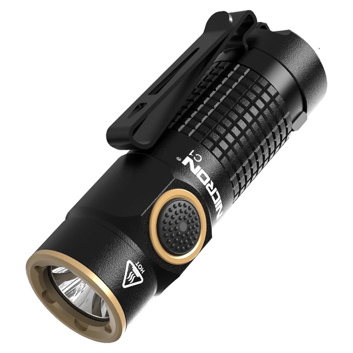 Linterna EDC Recargable NICRON C1 1200 Lúmenes Compacta