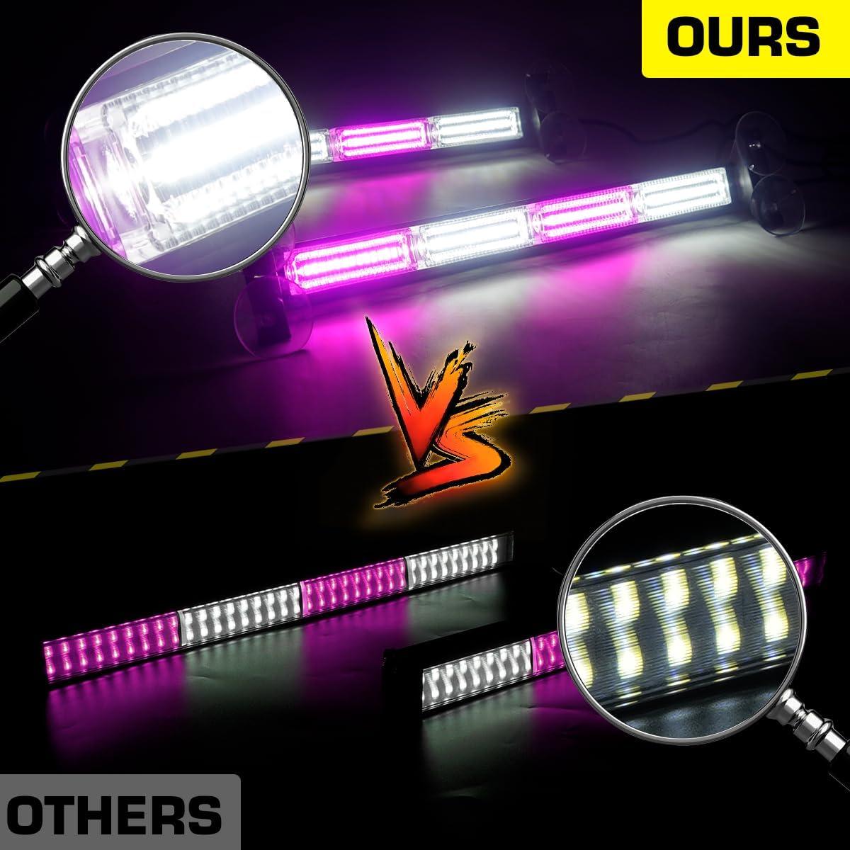 Barra de luces estroboscópicas LRTER 44.96 cm 20 patrones LED