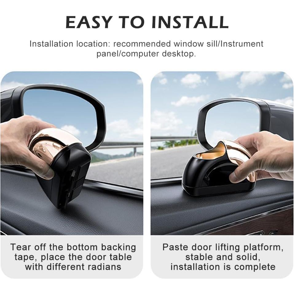 Cenicero de coche portátil Homfanseec con tapa - Negro