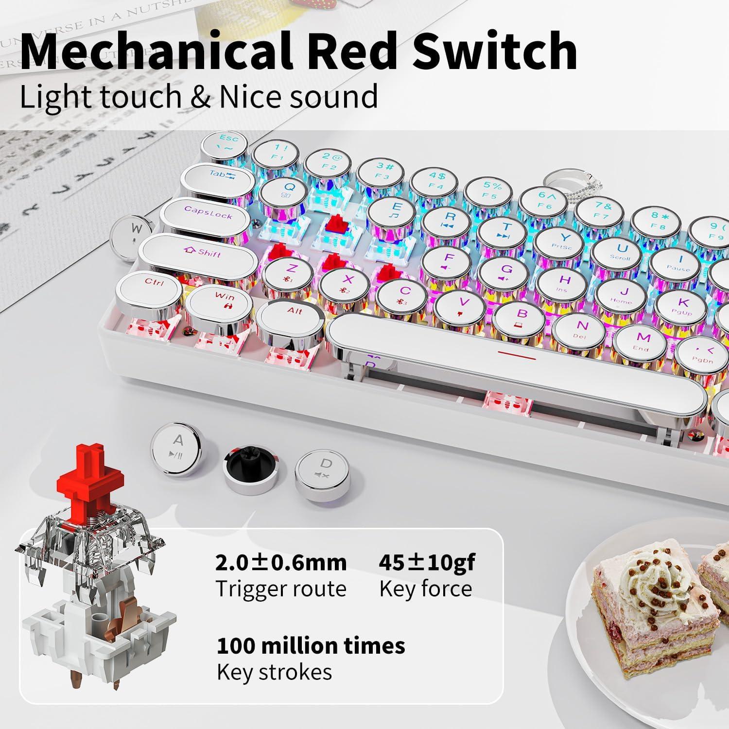 Teclado Mecánico Inalámbrico EWEADN G61 Mini 60% RGB