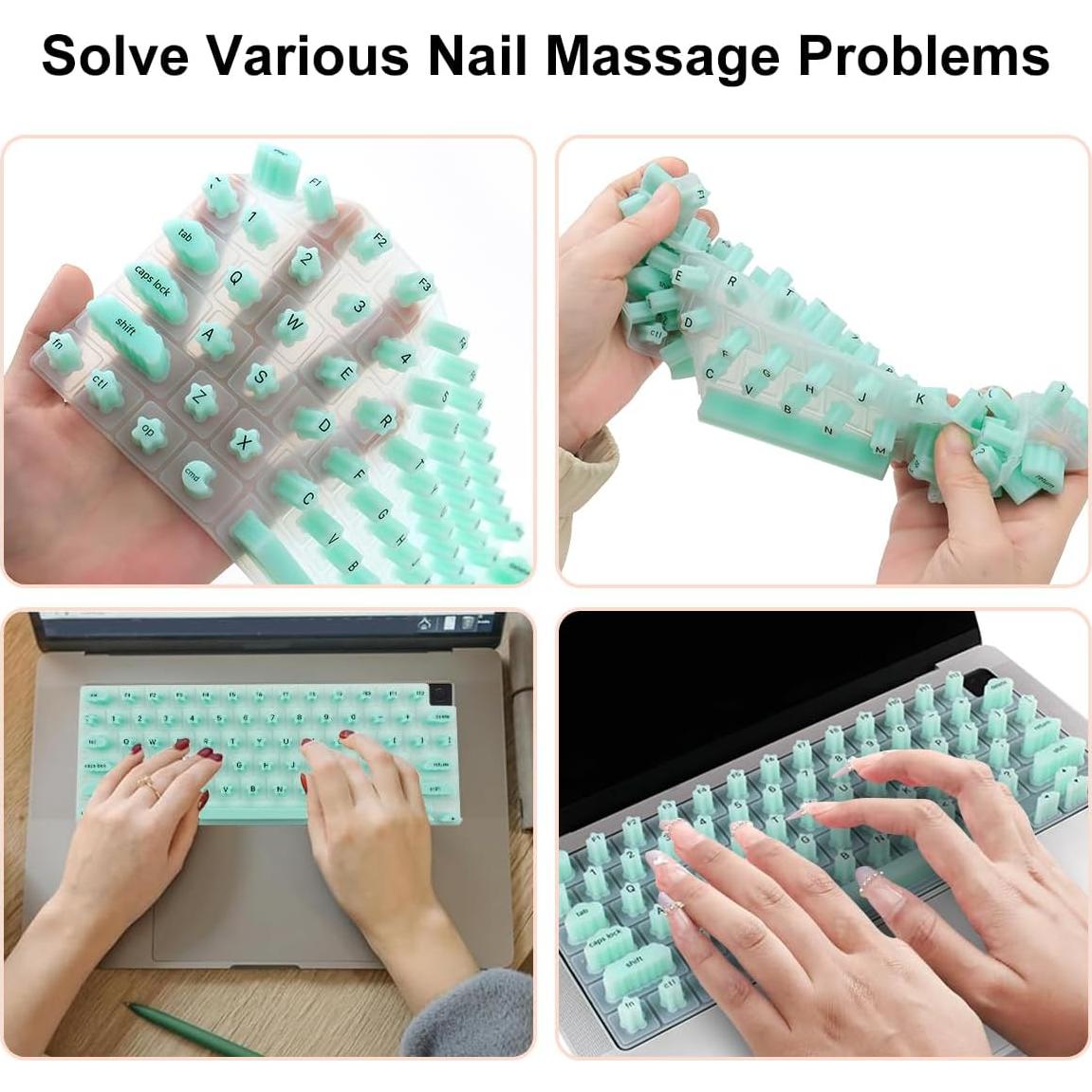 Cubierta de Teclado WYGCH para Uñas Largas - MacBook Pro/Air