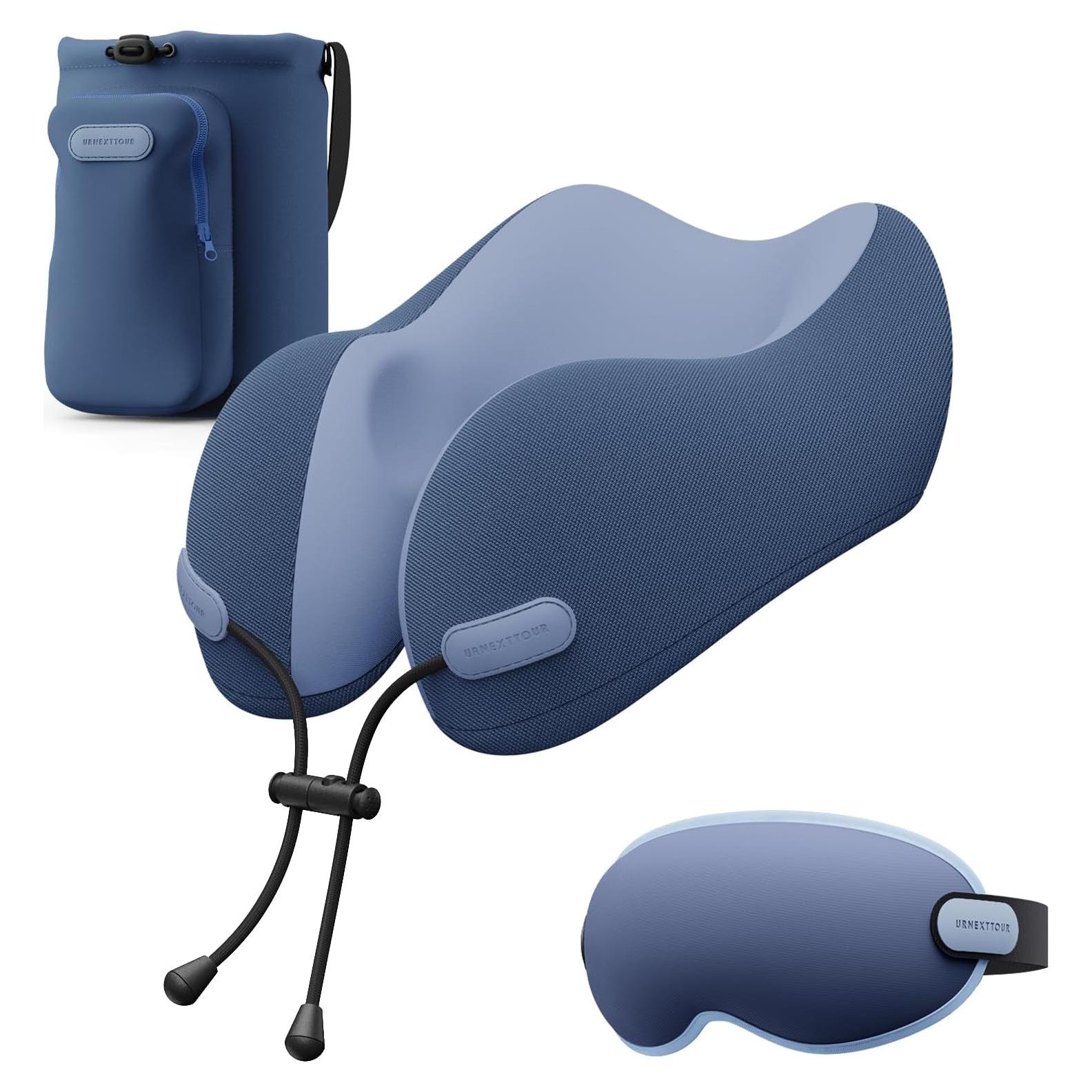 Almohada de Cuello Urnexttour Espuma de Memoria Azul 28x24cm