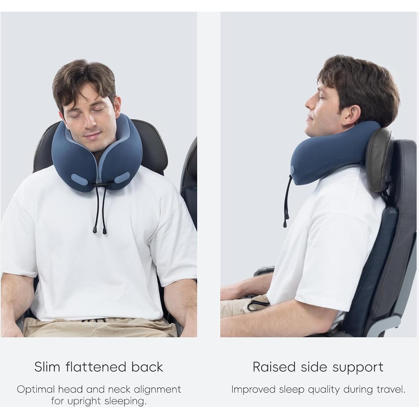 Almohada de Cuello Urnexttour Espuma de Memoria Azul 28x24cm