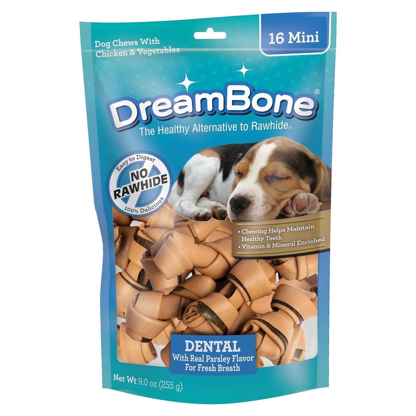 Masticables Dentales DreamBone para Perros 16 Unidades