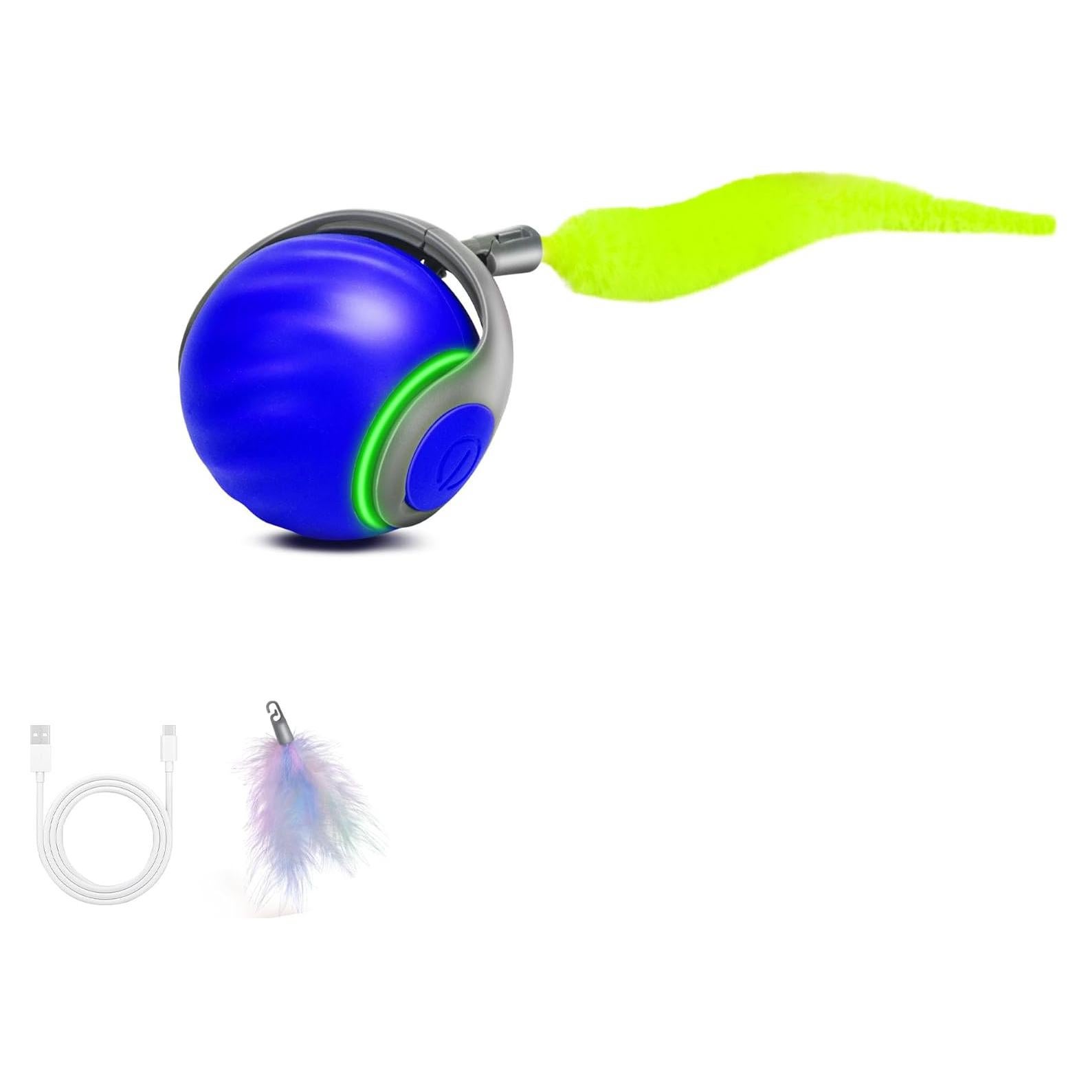 Juguete Interactivo para Gatos QKOQKO Speedy Tail 2.0 Azul