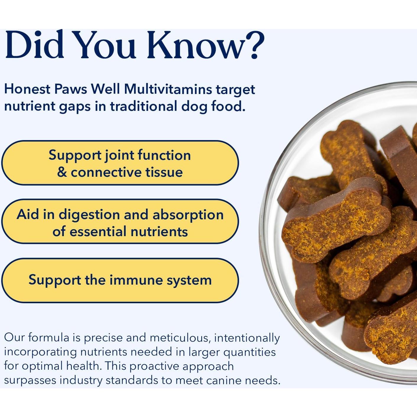Masticables Suaves Patas Honestas 270g Multivitamínicos para Perros