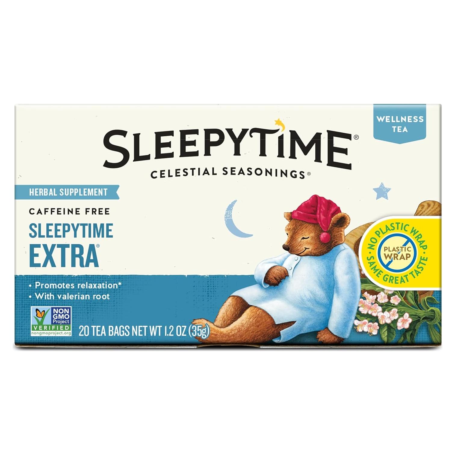 Té de hierbas Sleepytime Extra Celestial Seasonings 20 bolsas