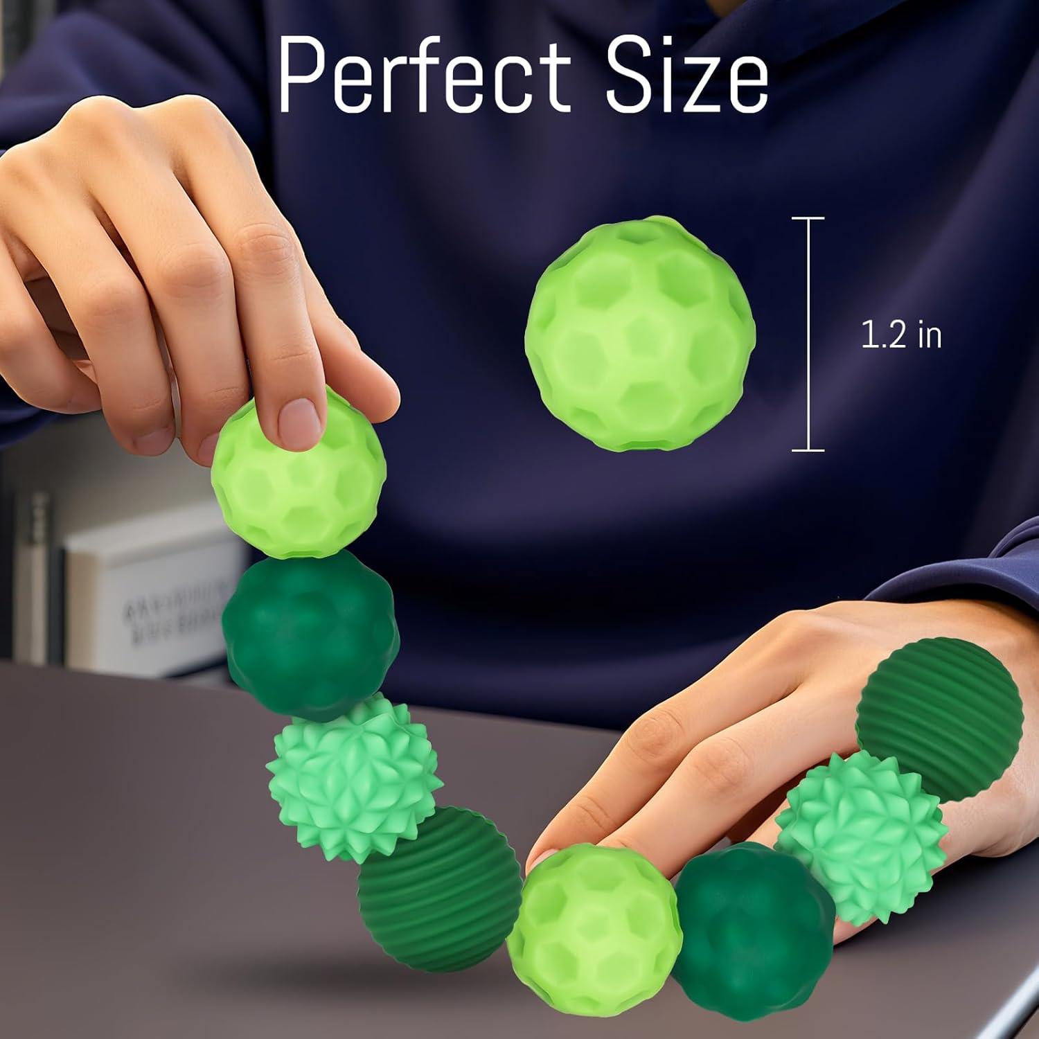 Juego de 4 Pelotas Sensoriales Lymocsu - Alivio Estrés 2.79 cm