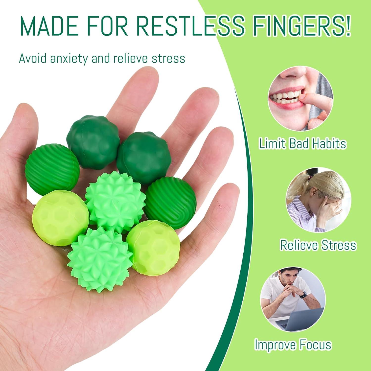 Juego de 4 Pelotas Sensoriales Lymocsu - Alivio Estrés 2.79 cm