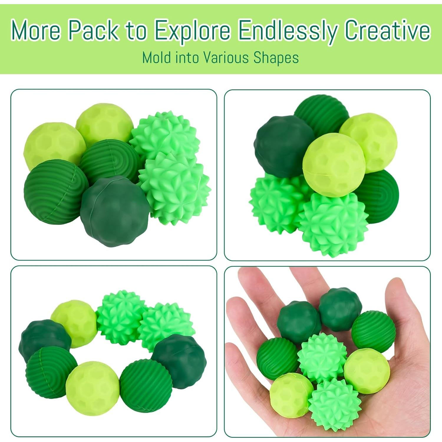 Juego de 4 Pelotas Sensoriales Lymocsu - Alivio Estrés 2.79 cm