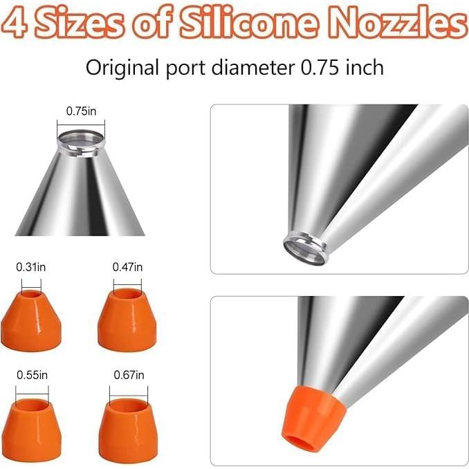 Dispensador de Masa de Acero Inoxidable YWHWXB 600ml con Soporte