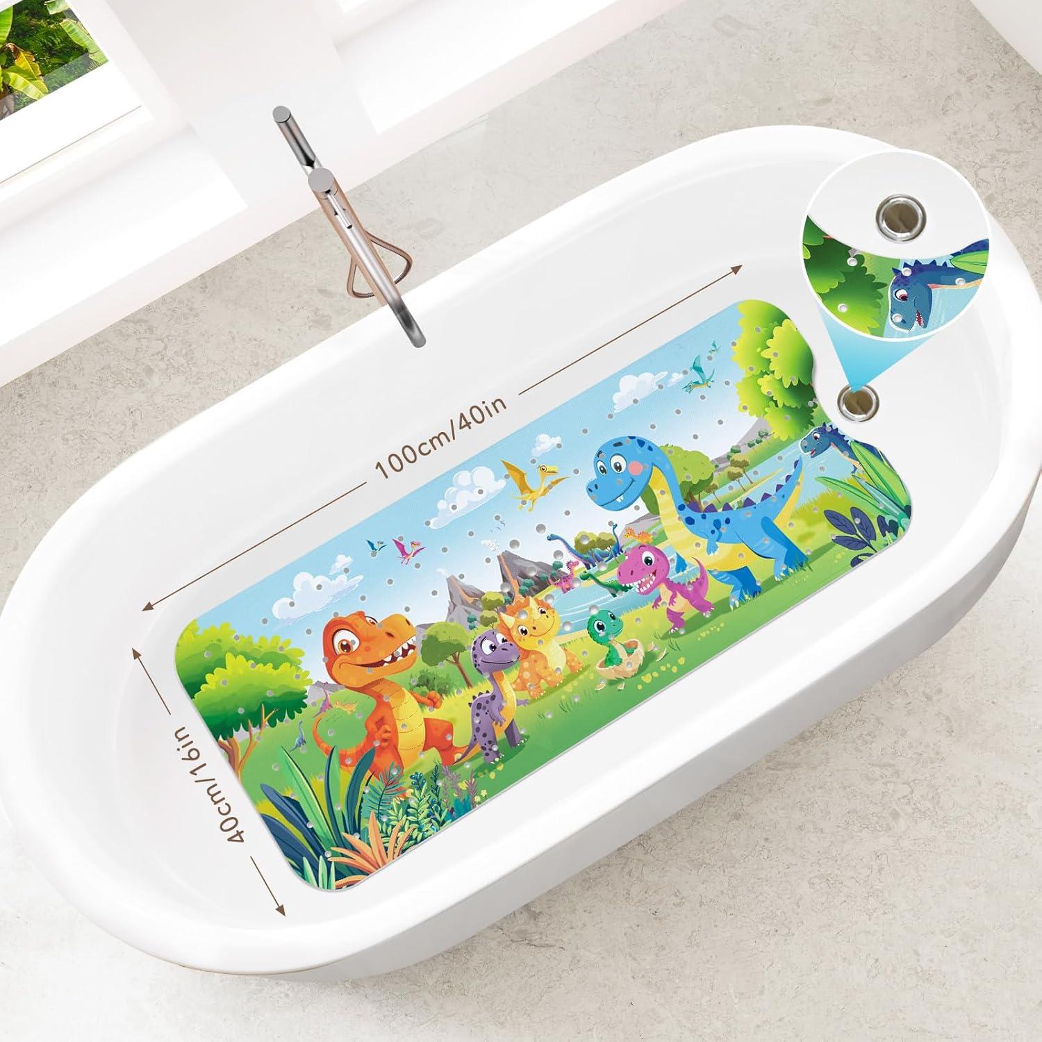 Alfombrilla de Baño Antideslizante SHUCHING Dinosaurio 101.6x40.6cm