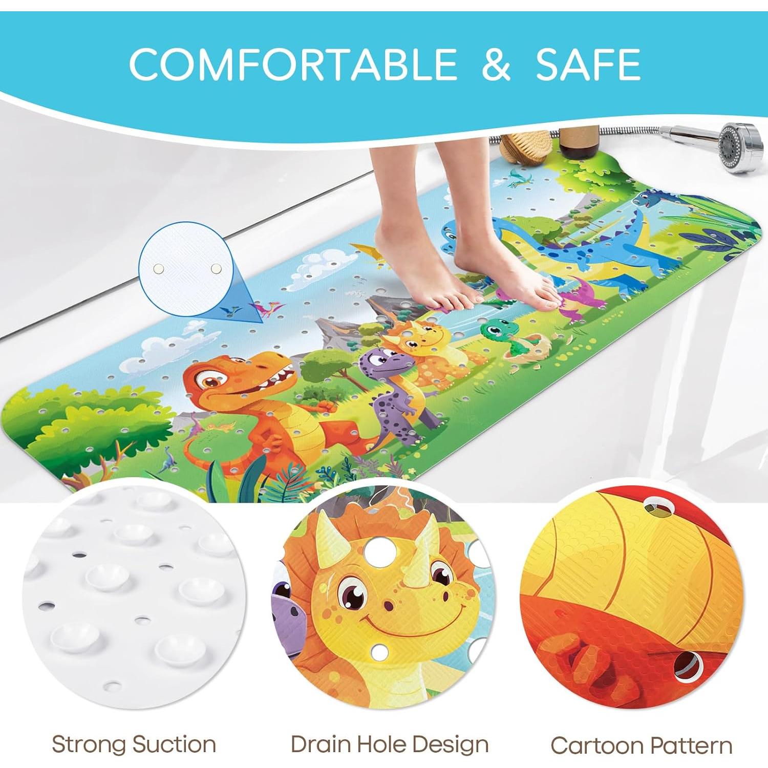 Alfombrilla de Baño Antideslizante SHUCHING Dinosaurio 101.6x40.6cm