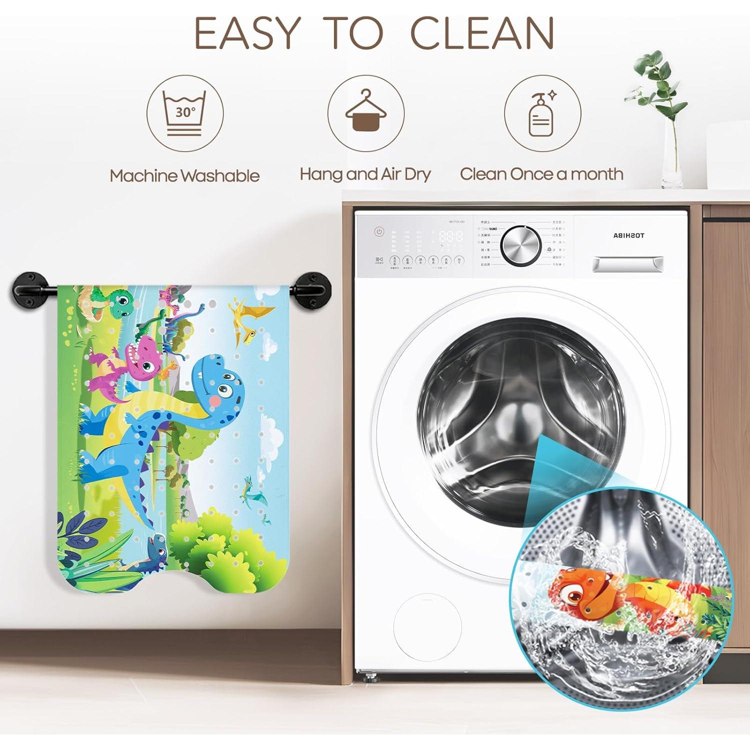 Alfombrilla de Baño Antideslizante SHUCHING Dinosaurio 101.6x40.6cm