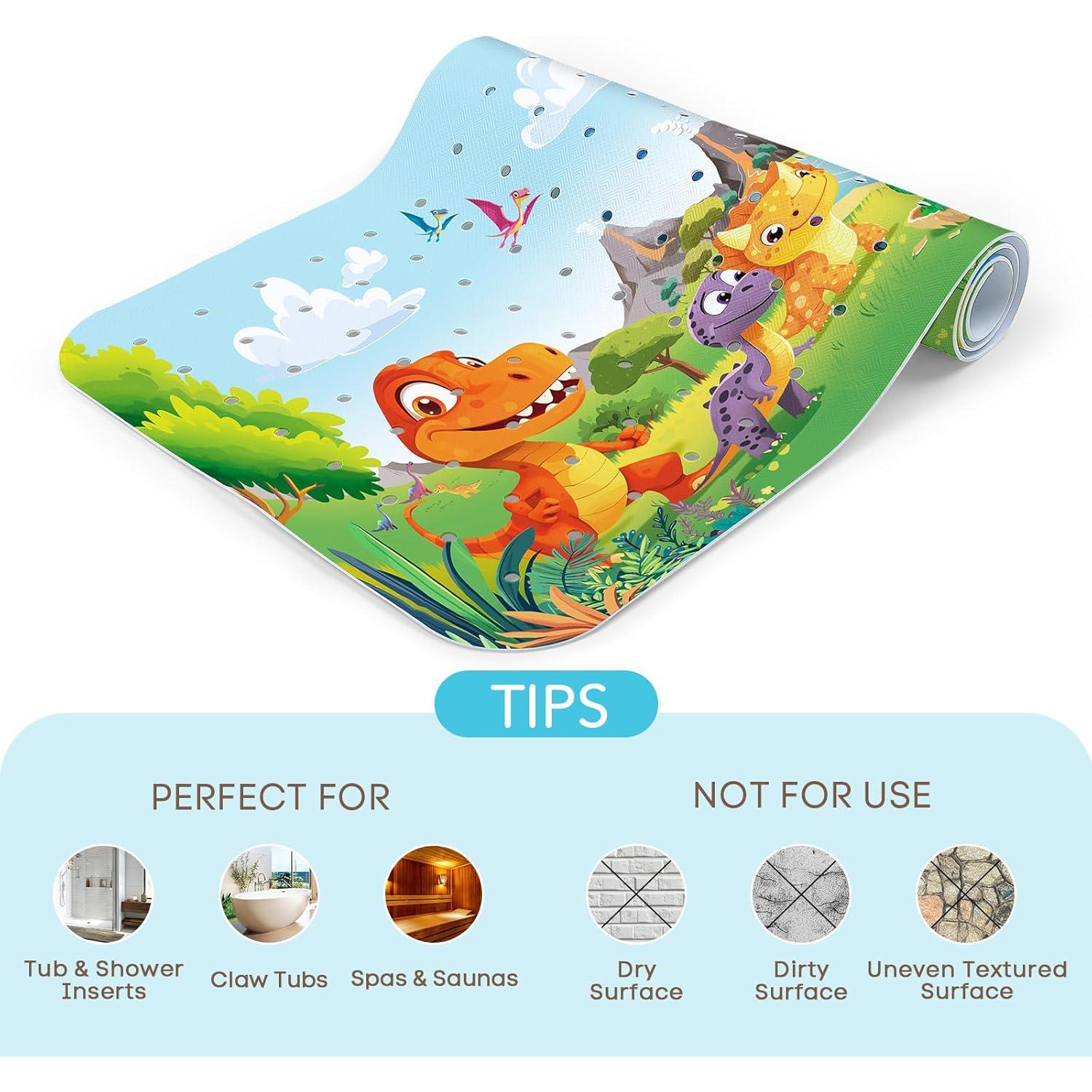 Alfombrilla de Baño Antideslizante SHUCHING Dinosaurio 101.6x40.6cm