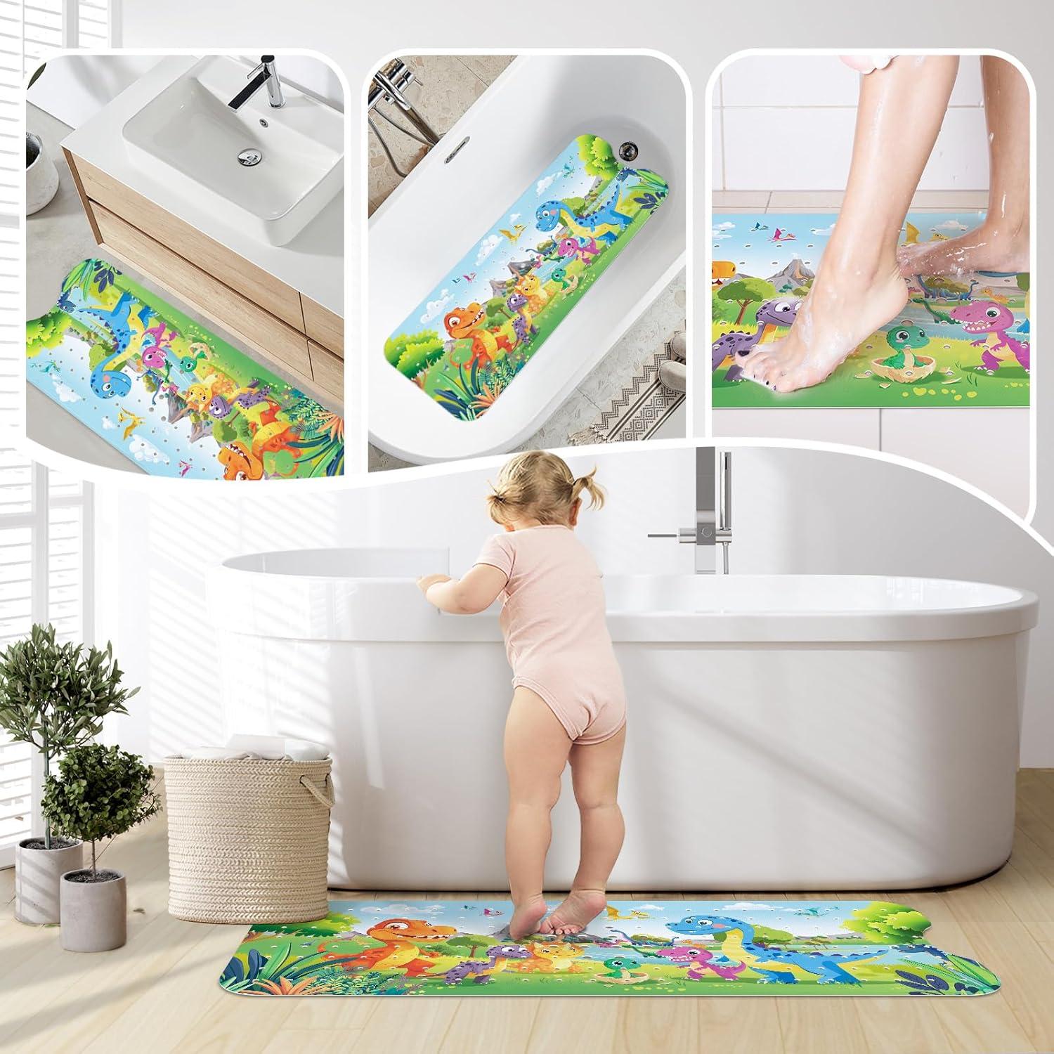 Alfombrilla de Baño Antideslizante SHUCHING Dinosaurio 101.6x40.6cm