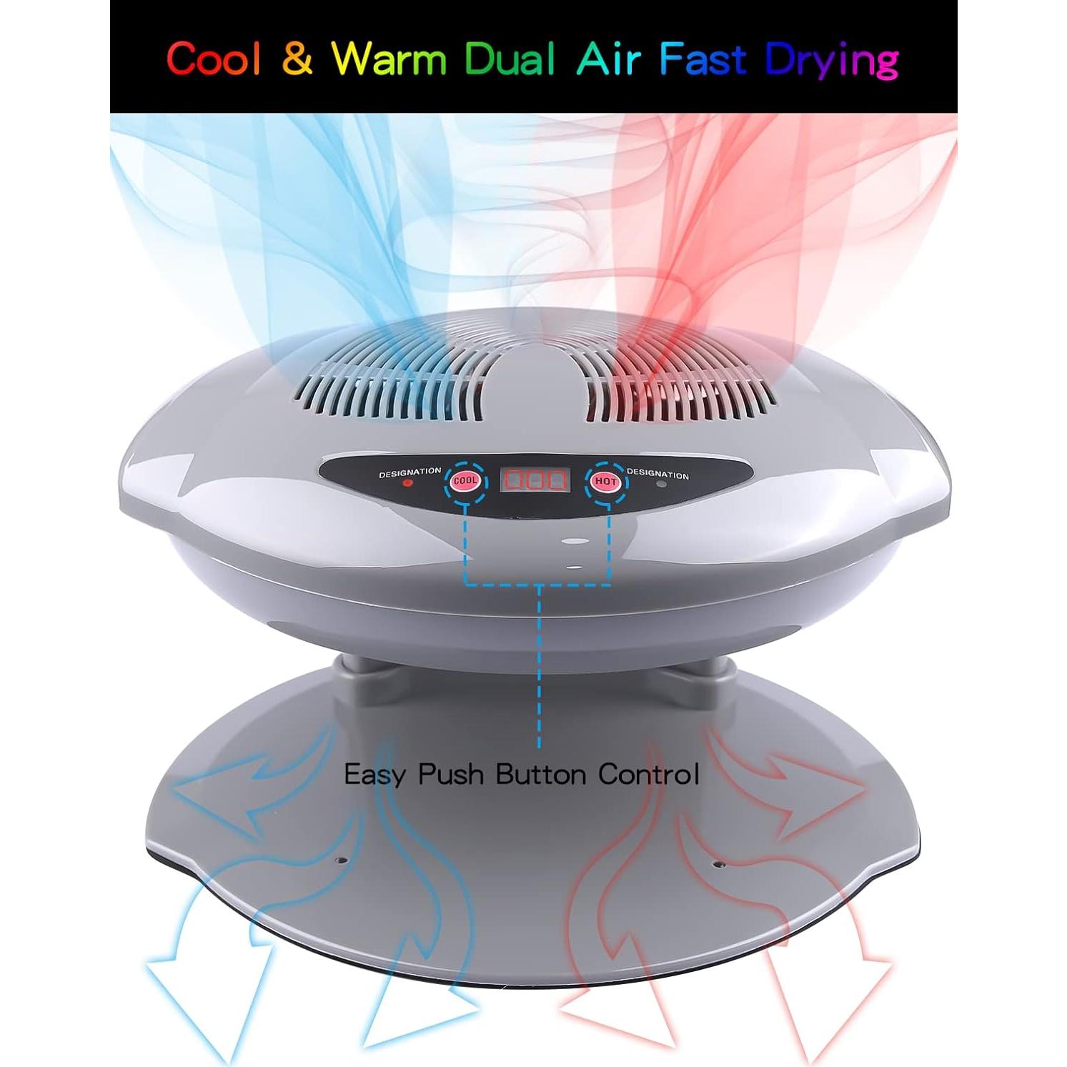 Secador de Uñas Kalolary 400W con Sensor Automático - Gris