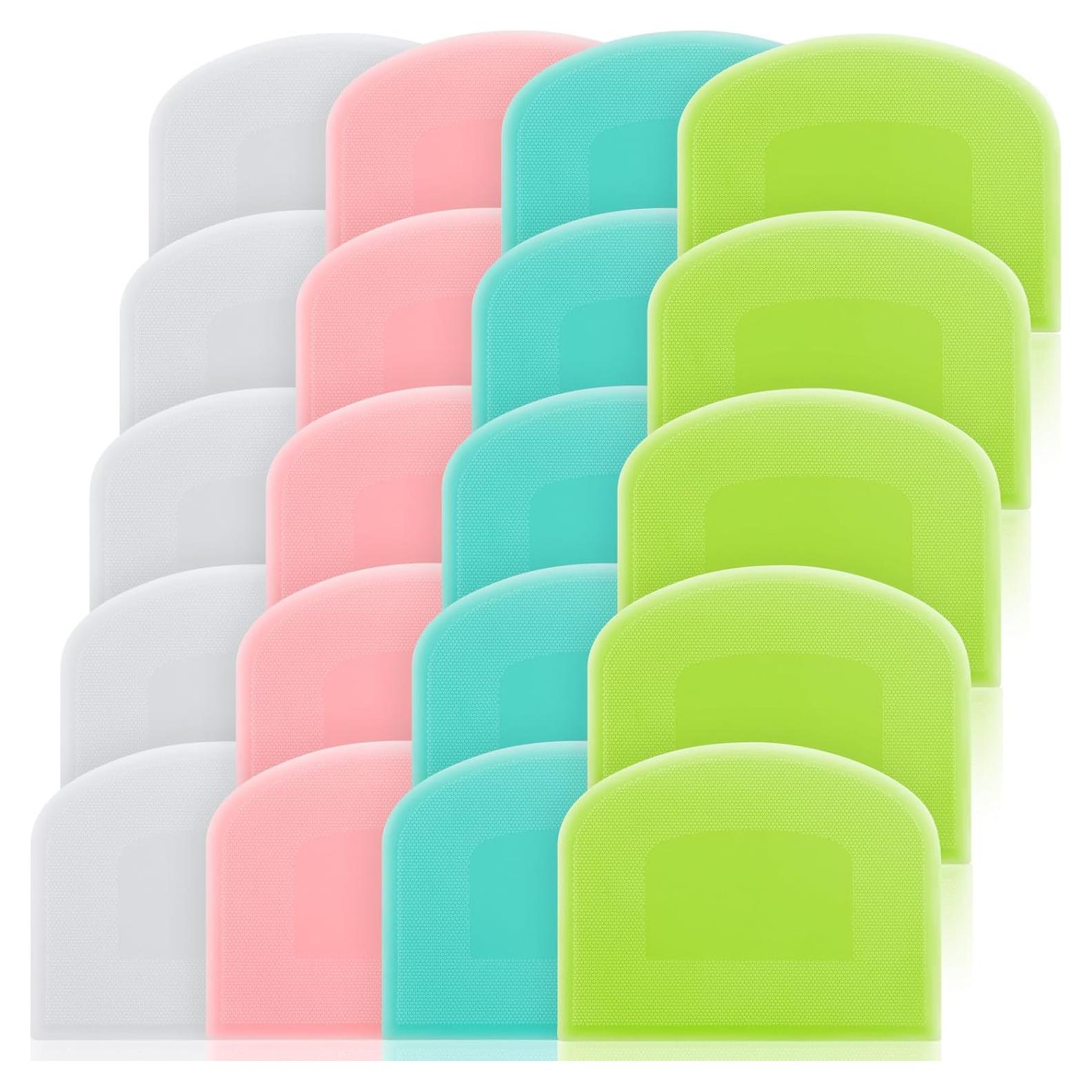 Juego de Raspadores de Masa Thyle 20 Pcs Plástico Colores