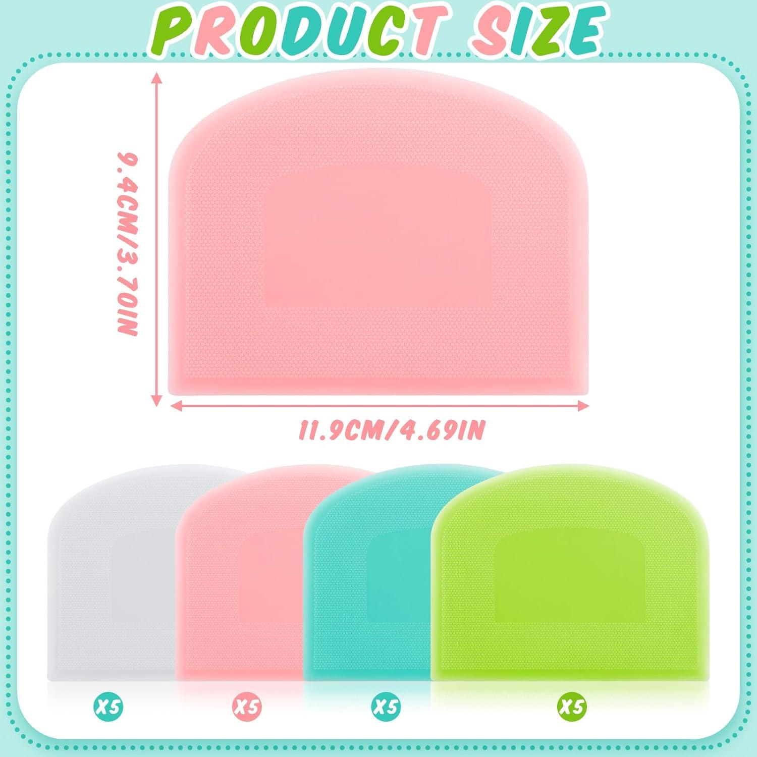 Juego de Raspadores de Masa Thyle 20 Pcs Plástico Colores