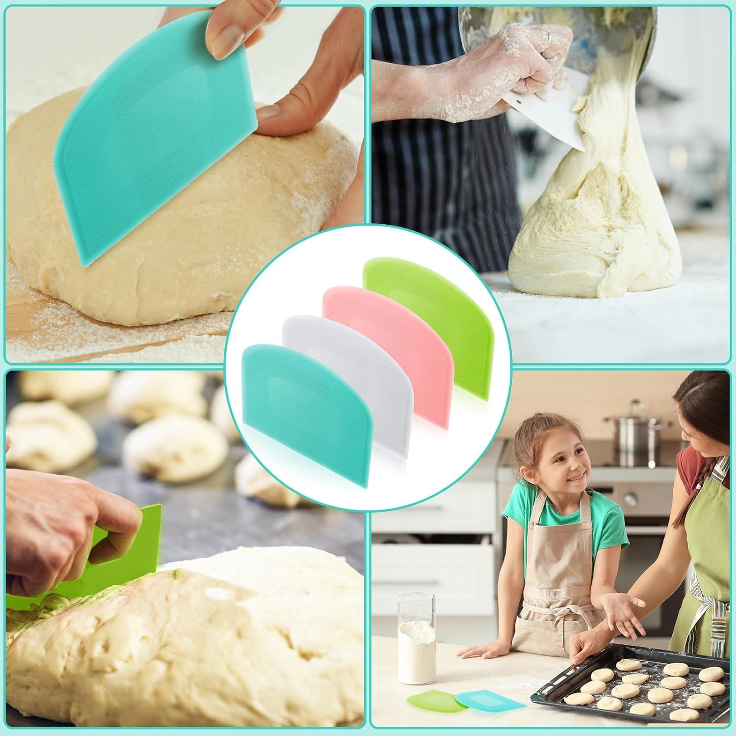 Juego de Raspadores de Masa Thyle 20 Pcs Plástico Colores