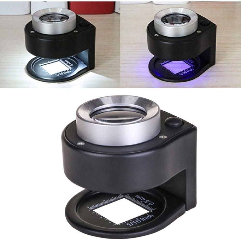 Lupa de Mano Recargable Bysameyee 30X con Luz LED