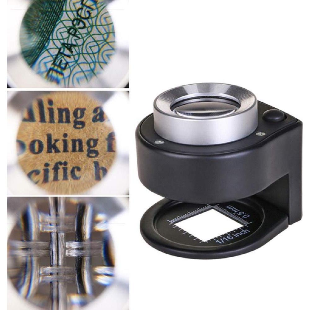 Lupa de Mano Recargable Bysameyee 30X con Luz LED