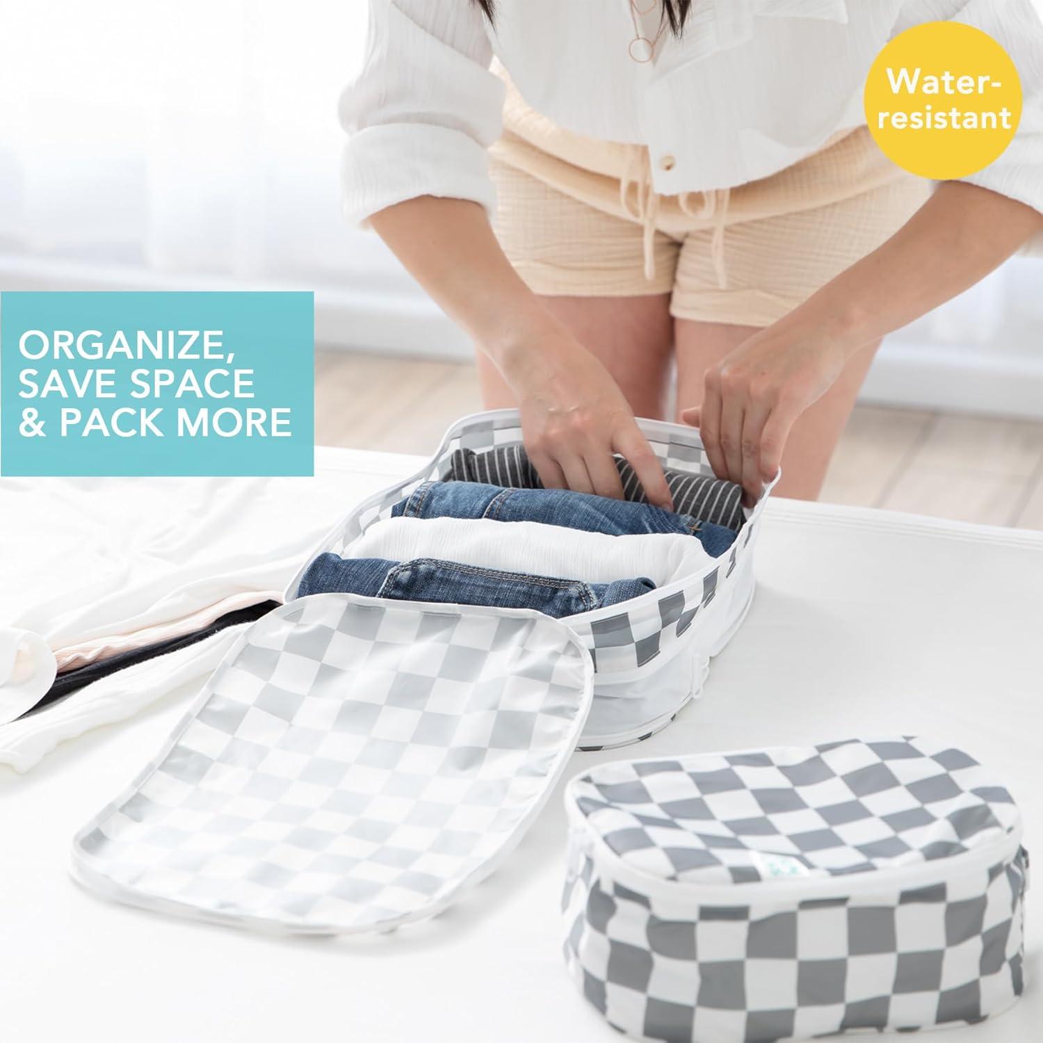 Cubos de Empaque Bumkins Set 2 Piezas Gris Organizador Viaje