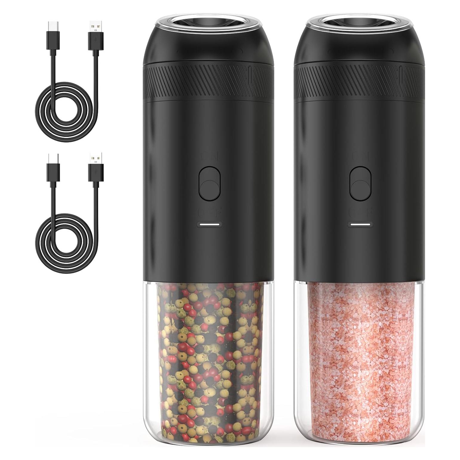 Juego de Molinillos Eléctricos de Sal y Pimienta CEVING 176ml