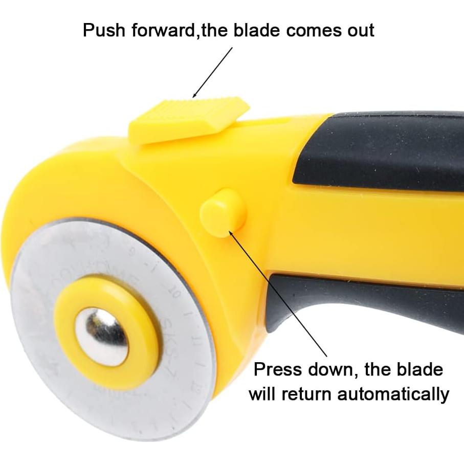 Cortador Rotativo 45mm AUTOTOOLHOME con 10 Cuchillas Repuesto